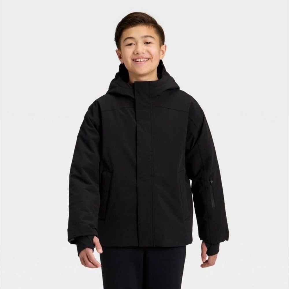 All in Motion Kids' Waterproof Snow Sport Jacket - Black - Small 6/7